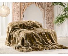 Wohnen & Accessoires Felldecke, Webpelzdecke Zobel Gold 150x200