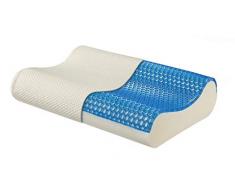 Traumnacht 4-Star Gel-Nackenstützkissen, mit hochwertigem Doppeltuchbezug, 50 x 36 x 12 cm, weiß