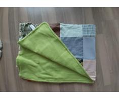 Patchwork Decke Picknickdecke Grün
