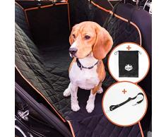 Adventure Paws Autoschondecke für Hunde - Rücksitz Hundedecke geeignet für alle Autos - Praktische Rückbank Hundeschondecke für Absolute Sauberkeit - inklusive Aufbewahrungstasche & Hundegurt