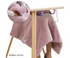 Blanket Elektrische Kuschelheizdecke USB Waschbar, Wiederaufladbare für Rücken und Schultern Plüsch Flanelldecke Beheizte Wärme Cape, für Auto Office Home Heizdecke