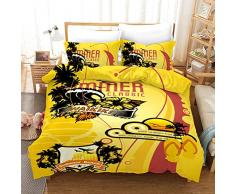 SDZSH Bettwäsche Bettbezug-Set 3-teiliges Set 1 Bettbezug + 2 Kissenbezüge– 3D Digitales Drucken Mikrofaserbettwäsche - Volle Größe,C,Queen