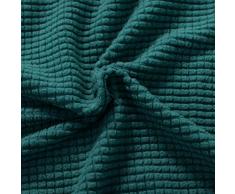 subrtex Spandex Sofabezug Stretch Couchbezug Sesselbezug Elastischer Antirutsch Sofahusse (1 Sitzer, Blau)