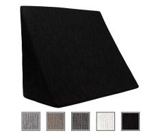 Der Fantastische XL Keil für Wohn- und Schlafzimmer, Lesekissen, Relaxkissen, Rückenlehne, Schwangerschaftskissen, Stillkissen // Keilkissen zum Liegen und Sitzen (5 Farben zur Auswahl) (schwarz)