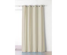 Linder 0514/29/375FR Uni Vorhang Baumwolle/Polyester/Leinen beige 140Â x 260Â cm