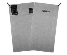 Zoegate Sporthandtuch Fitness-Handtuch fürs Fitnessstudio Mikrofaserhandtuch Mikrofaser Handtücher mit Reißverschluss-Taschen Gym Handtuch Fitness Handtücher