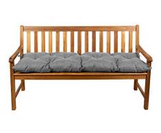 Bankauflage Stuhlkissen Hollywoodschaukel Garten LS (110x40, Grau)