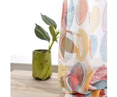 SLIAO HOME Vorhang, Leinen-Vorhänge für Kinderzimmer Vorhänge für Wohnzimmer, Kinderzimmer, Textil, Curtain 3, 1pc(200x270cm)