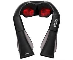 Nackenmassagegerät, Elektrische Massagegerät mit Wärmefunktion für Schulter Nacken Rücken, Shiatsu Massagekissen Wärmefunktion Massager, 3D Rotation Masseur Massage für Haus Büro Auto