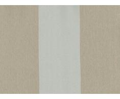 Hochqualitativer Verdunkelungsvorhang nach Maß, Verdunkelungsgardine, Design: Stripe, Thermogardine, Kräuselband Höhe: 70cm bis 330cm, Beige (85cm)