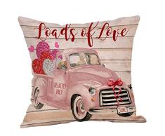 LILIHOT Weihnachten Kissenbezüge Baumwolle Leinen Sofa Kissenbezug Home Decor Kissenbezug Kissenhülle Kopfkissenbezug Pillowcase Super Weich Sofakissen für Wohnzimmer Sofa Bed