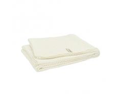 Little Naturals 516-522-64942 Gestrickte Decke, 100 X 150 cm, Drops off white