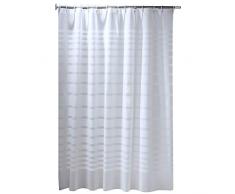 Badezimmer-Duschvorhang, Weißer Gestreifter Badezimmer Vorhang Vorhang Partition Vorhang Wasserdicht/Mold/Schimmelbeständig Für Badezimmer Duschen Und Badewannen,47.2 * 78.8in