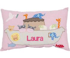 Crepes Suzette Namenskissen zur Taufe Mädchen Taufgeschenk Geburtsgeschenk