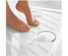 12 Anti Rutsch Streifen für Dusche Bad Badewannen Treppen Anti-Rutsch Streifen Transparent Selbsklebend Fliesen Tape Antirutsch für Bad Klebeband Sicherheit für Pool Marmor Fliesen Nasszone 38cm