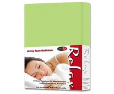 CelinaTex Relax Boxspringbett Wasserbett Spannbettlaken 180x200-200x220 cm Apfel grün Baumwolle Laken