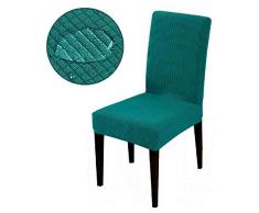 JYIP Wasserdichtes Jacquardgewebe Superweiche und ölbeständige Sitzbezüge mit Stretchbezug Schonbezüge für Hotelbankette Anti-Hund Pfau