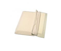 1x Behrend Ersatzbezug, Kissenbezug, Frotteebezug-Stretchbezug für Latexkissen, 70x63x5cm