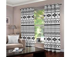 SFALHX Vorhang Schlafzimmer Gestreifte Blume Gardine Blickdicht Thermo Vorhang Kinderzimmer Gardinen Junge Mädchen Ösenvorhang 2 Stücke/B117 x H138cm