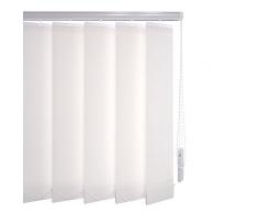 Liedeco Vertikalanlage Lamellenanlage Lamellenvorhang Vertikaljalousie | Lamellenbreite 89 mm | Höhe 180 cm, oder 250 cm | kürzbar | weiß (200 x 180 cm)