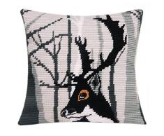 Vervaco Stickkissen Hugo, mehrfarbig