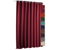 Verdunkelungsvorhang Blackout Vorhang extra breit Ösen blickdicht ca. 270x245 cm Gardine #1349 (türkis)