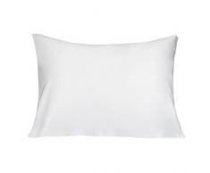 LULUSILK 19 Momme 100% Seide Kissenbezug Haar- und Hautpflege Kissenhülle knitterarm 1 Stück 40x80cm Weiß