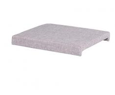 001011 MADAGASKAR Sitzkissen Klemmkissen Stuhlkissen Bankkissen grau Stoff ca. 46 x 6 x 42 cm