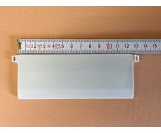 cg-sonnenschutz 30 Stück Beschwerungsplatten Breite 127 mm Gewichte für Vertikaljalousie Lamellen Vorhang Vorhang-Lamellen 127 mm weiß aus Kunststoff