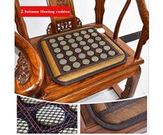 BNBXP Elektrische Infrarot Erwärmung Turmalin Jade Teppich Relief Schmerzen Heizung Beheizte Platz Massage Auto Sitzkissen Pad Heizung Matte Sitz 45 * 45 cm,2