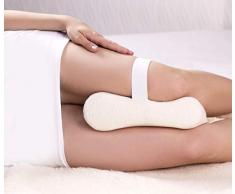 K. & N. Schurwolle Kniekissen Memory Foam, Oberschenkelkissen, Natur, Bezug: 100% Baumwolle, Füllung: Polyurethanschaumstoff