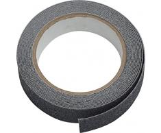 ABUS Anti-Rutsch Klebeband Zoe selbstklebende Streifen für Treppenstufen, Fußböden, Kanten - rutschfest - 4 m lang - 2,4 cm breit - schwarz - 73145