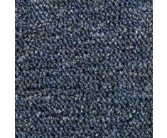 MonsterShop 20 Stück Teppichfliesen Bodenfliesen Teppich 50 x 50 cm Gesamtfläche 5 m² (Sturmblau)