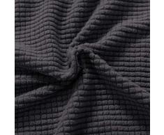 subrtex Spandex Sofabezug Stretch Sofahusse Couchbezug Sesselbezug Elastischer Antirutsch Stretchhusse für Sofa (3 Sitzer, Grau)