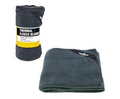 Milestone Camping Fleecedecke, Thermo-Polar, Anthrazit
