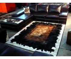 Vip-leather NEU KUHFELL Patchwork Teppich (120 cm x 180 cm)