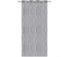 Arsvita Fadenvorhang Metallik-Optik mit Ösen, Türvorhang 140x250cm (Anthrazit)