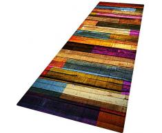 Smilikee Badteppiche, 3D gedruckt Ocean Beach Sands Holzbrett verdickt Flanell Stoff rutschfeste Badematten für Bad Küche Boden Teppich