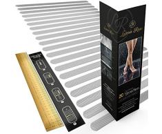 Luana Rose Anti Rutsch Aufkleber Streifen - Anti-Rutsch für Badewanne & Dusche - Rutsch-Schutz Transparent & Selbstklebend - XXL Klebestreifen Set - Rutsch Sticker - Badewannenmatte rutschfest -