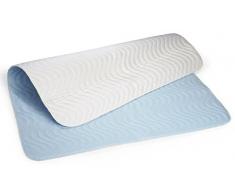 Carevitex 2014 wasserdichte, waschbare Matratzenschutz Auflage 75x90cm saugfähige Inkontinenz - Bettschutzeinlage, atmungsaktive Matratzenauflage trocknergeeignet
