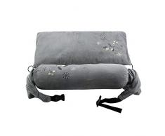 LYY Buchweizenkissen, Carbon-Glasfaserblech Heizung/8 Anlage, Höhe Adjustable, Relieve Neck und Schulterschmerzen,Gray(Ordinary)