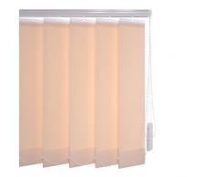 Lamellenvorhang Lamelle 89 mm Farbe apricot - Breite 100 - 250 cm - Höhe 250 cm individuell kürzbar (150 cm)