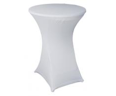 Stehtischhussen Hussen Stehtisch weiss Stretch Ø85cm