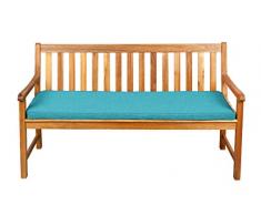 Bankauflage Stuhlkissen Hollywoodschaukel Bankkissen Sitzkissen FK5 (50x50x5, Himmelblau)