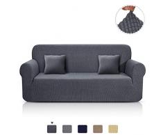 TAOCOCO Sofa Überwürfe Jacquard Sofabezug Elastische Stretch Spandex Couchbezug Sofahusse Sofa Abdeckung in Verschiedene Größe und Farbe (Grau, 3-sitzer(180-230cm))