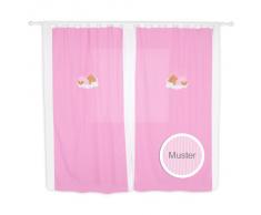 Kinderzimmer Gardinen / Vorhänge von Sleeping Bear in 5 Farben erhältlich, ca. 140 x 230 cm, Farbe:Rosa