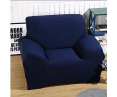 ele ELEOPTION Sofa Überwürfe Sofabezug Stretch elastische Sofahusse Sofa Abdeckung in Verschiedene Größe und Farbe Herstellergröße 95-140cm (Dunkelblau, 1 Sitzer für Sofalänge 90-130cm)