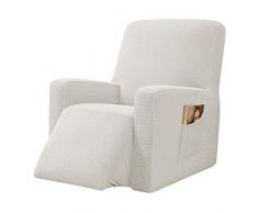 CHUN YI 1-Stück Jacquard Husse, Überzug, Bezug für Fernsehsessel, Relaxsessel, Liege Sessel, Schaukelstuhl, Relaxstuhl, Recliner Sessel, mehrere Farben (Beige)