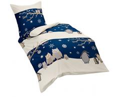 Fleuresse Soft Feinbiber Bettwäsche, highlandblau, 135 x 200 cm