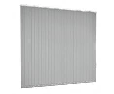 Lamellenvorhang Vertikaljalousie Grau Hellgrau Lamellen Fenster Rollo Breite 100-250 cm Höhe 150-250 cm Vorhang Flächenvorhang Schiebevorhang Streifenvorhang blickdicht halbtransparent (200 x 150 cm)